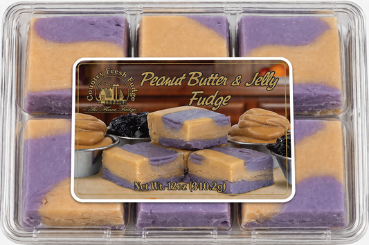 Peanut Butter & Jelly Fudge (Trays)