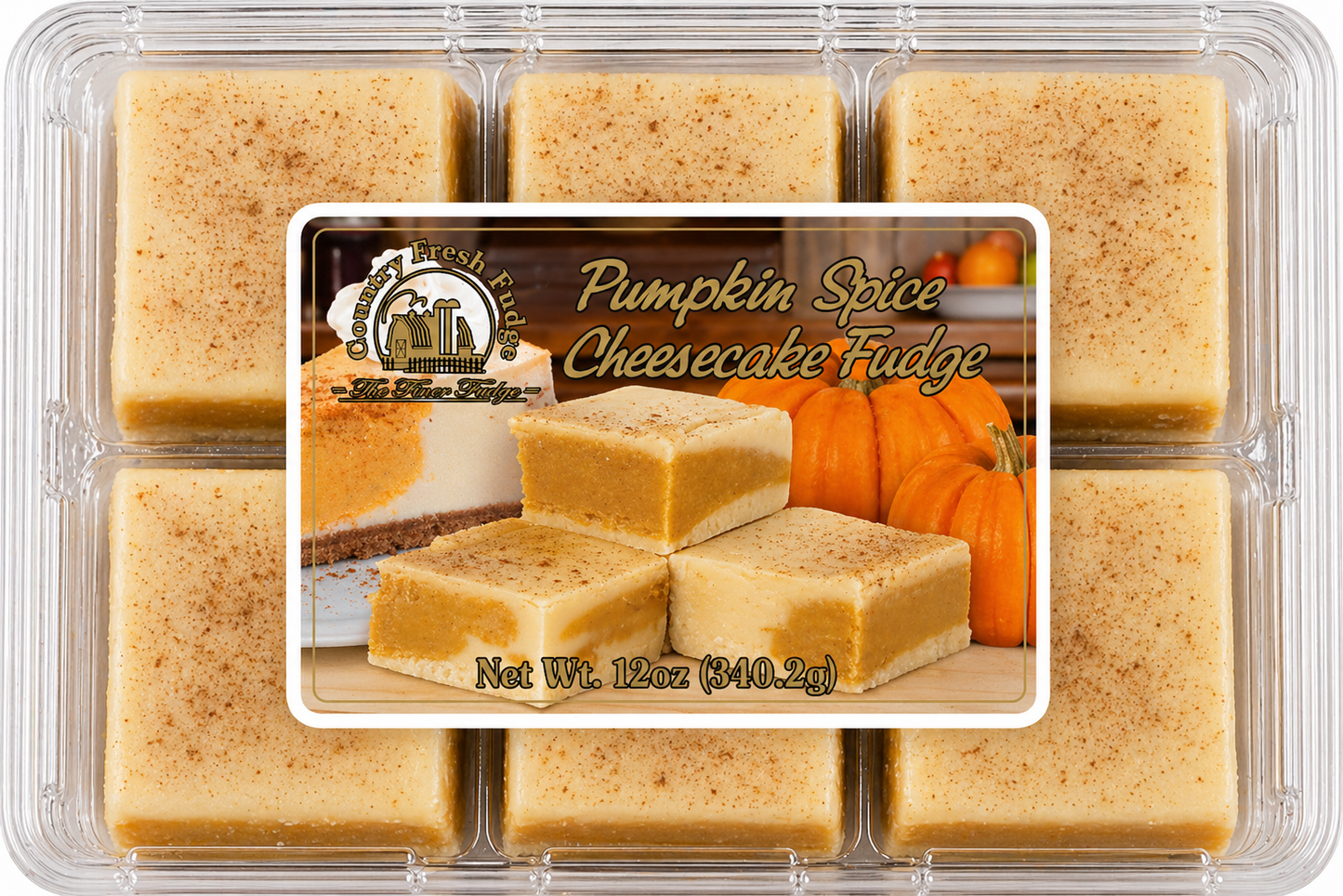 Pumpkin Spice Cheesecake Fudge  (Trays)