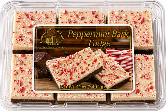 Peppermint Bark Fudge (Trays)