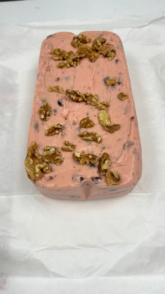 Cranberry Walnut Fudge - 6lb Bulk Fudge Loaf