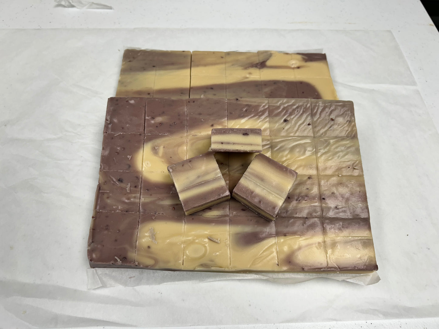 Blackberries & Cream Fudge - (48) 2oz Pre-Cut Pieces - 6lb Total Weight