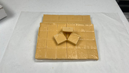 Spirit Legends Caribbean Mango Rum Fudge (Non-Alcoholic) - (48) 2oz Pre-Cut Pieces - 6lb Total Weight