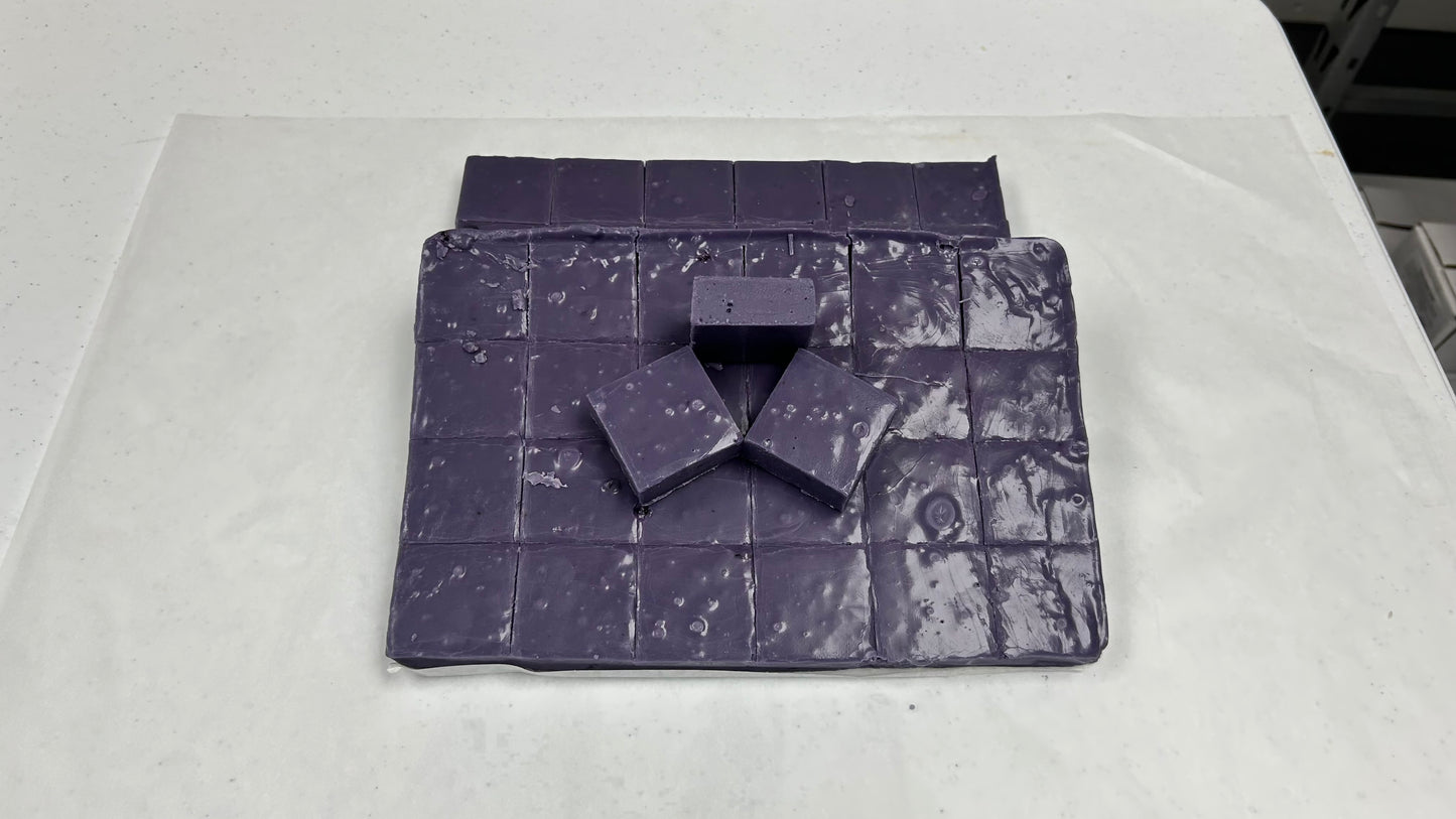 Huckleberry Fudge - (48) 2oz Pre-Cut Pieces - 6lb Total Weight