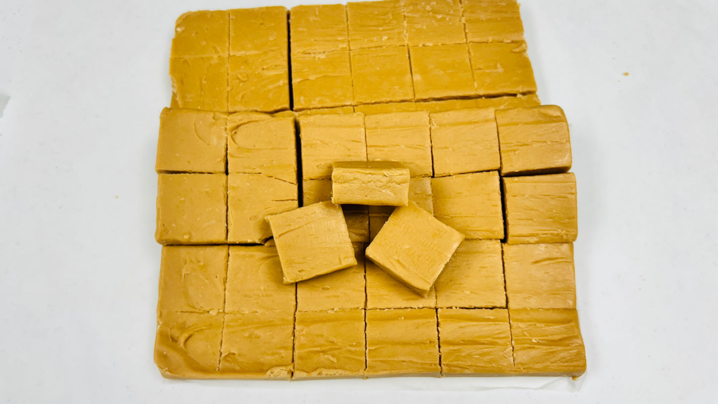Peanut Butter Fudge - (48) 2oz Pre-Cut Pieces - 6lb Total Weight