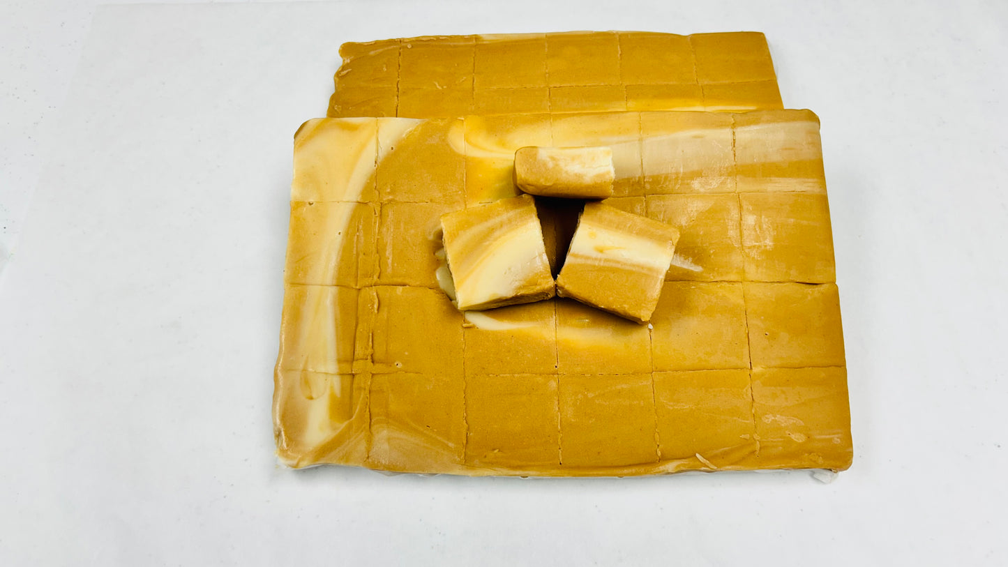 Peanut Butter Banana Fudge - (48) 2oz Pre-Cut Pieces - 6lb Total Weight
