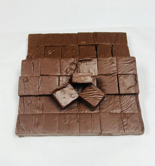 Sugar-Free Old Fashioned Dark Chocolate Fudge (40) 2oz Pre-Cut Pieces - 5lb Total Weight