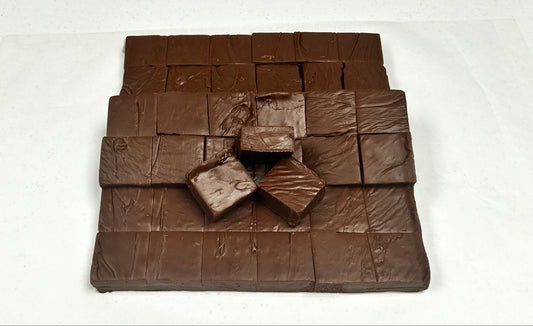 Chocolate Fudge - (48) 2oz Pre-Cut Pieces - 6lb Total Weight