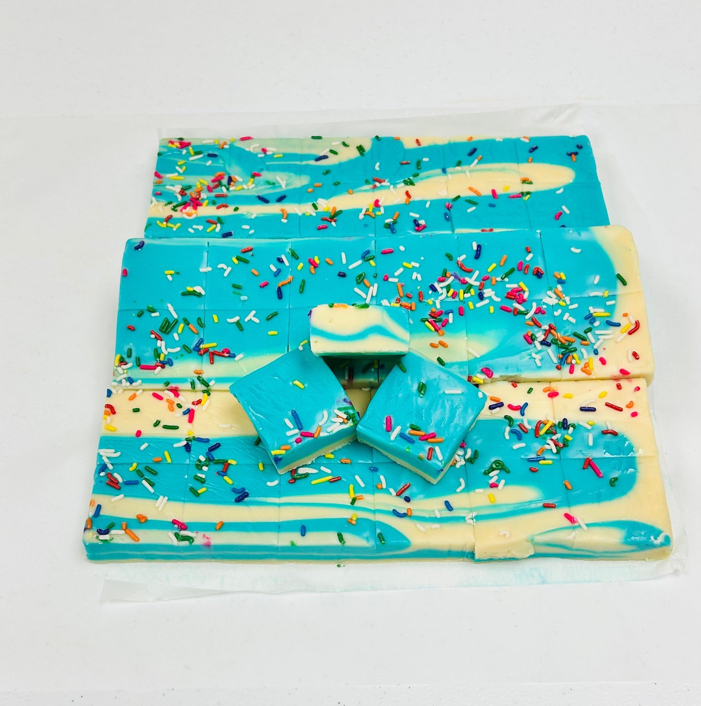 Birthday Cake Fudge - (48) 2oz Pre-Cut Pieces - 6lb Total Weight