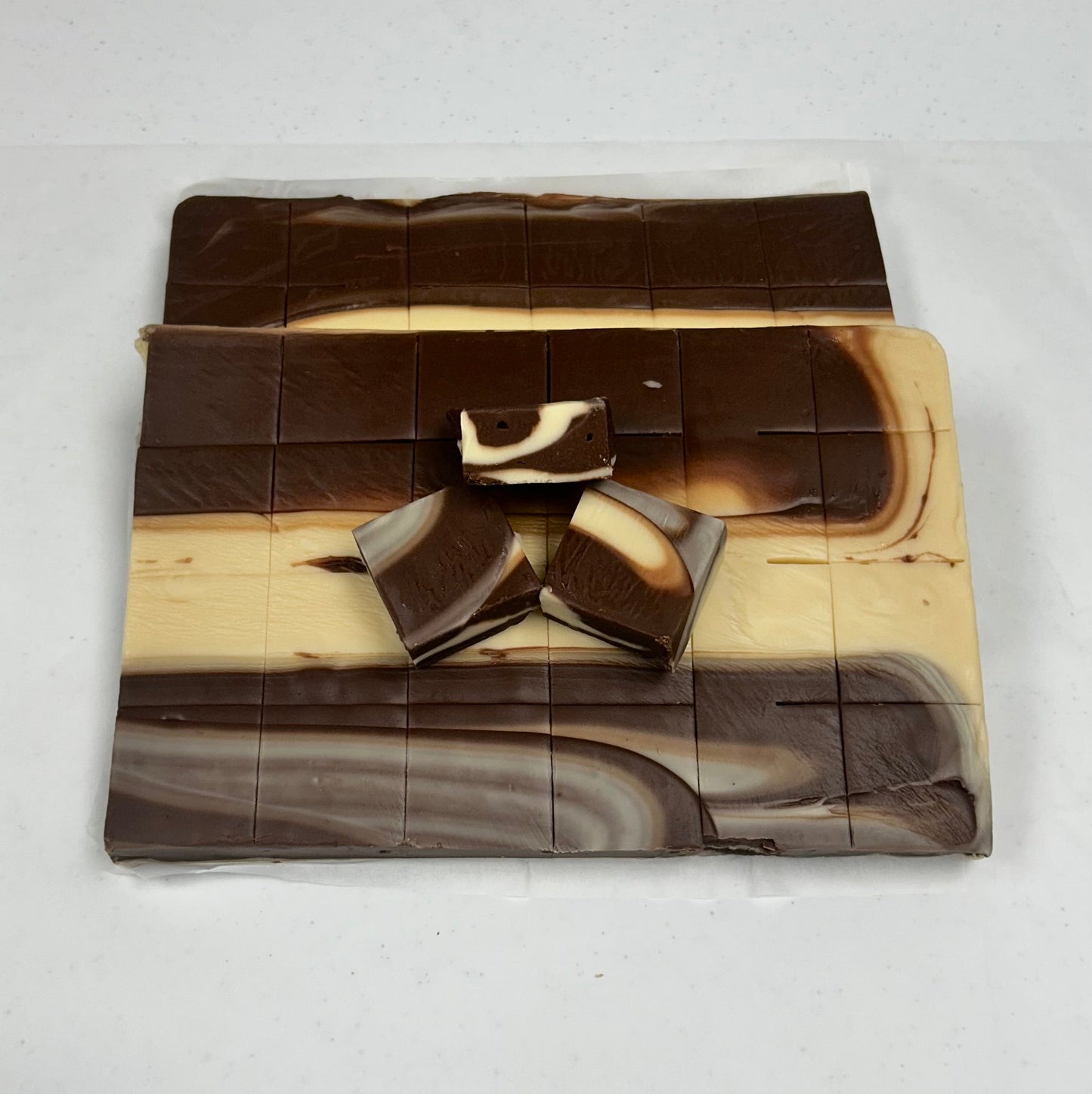 Chocolate Cappuccino Fudge - (48) 2oz Pre-Cut Pieces - 6lb Total Weight