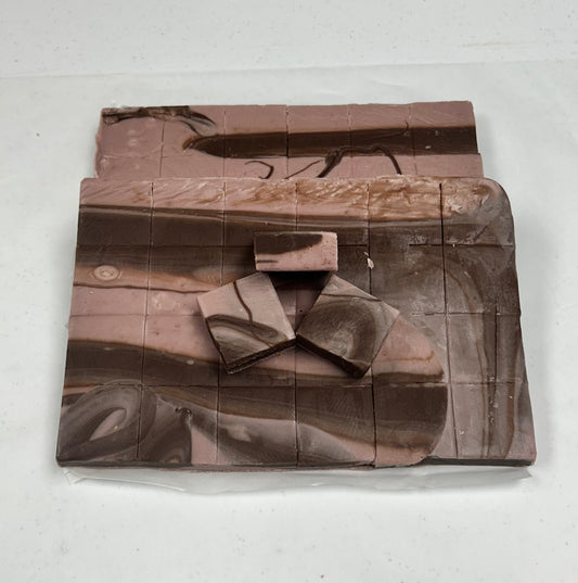 Chocolate Raspberry Fudge - (48) 2oz Pre-Cut Pieces - 6lb Total Weight