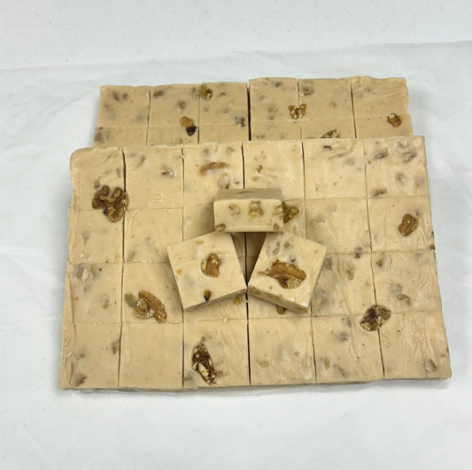 Vanilla Walnut Fudge - (48) 2oz Pre-Cut Pieces - 6lb Total Weight