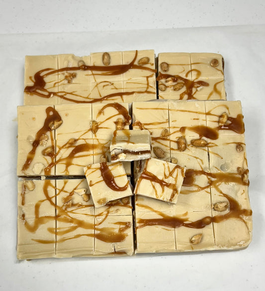 Salted Nut Roll Fudge - (48) 2oz Pre-Cut Pieces - 6lb Total Weight
