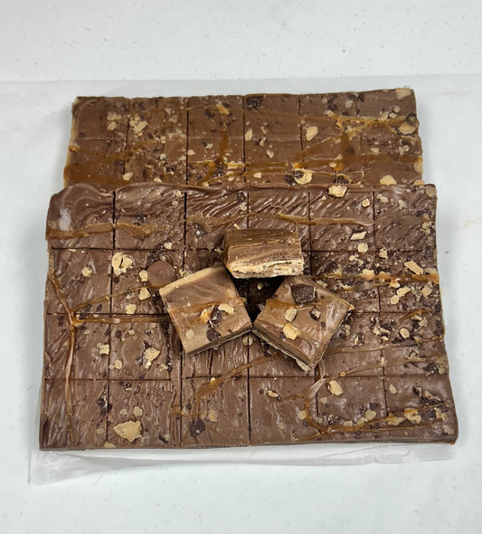 German Chocolate Fudge - (48) 2oz Pre-Cut Pieces - 6lb Total Weight