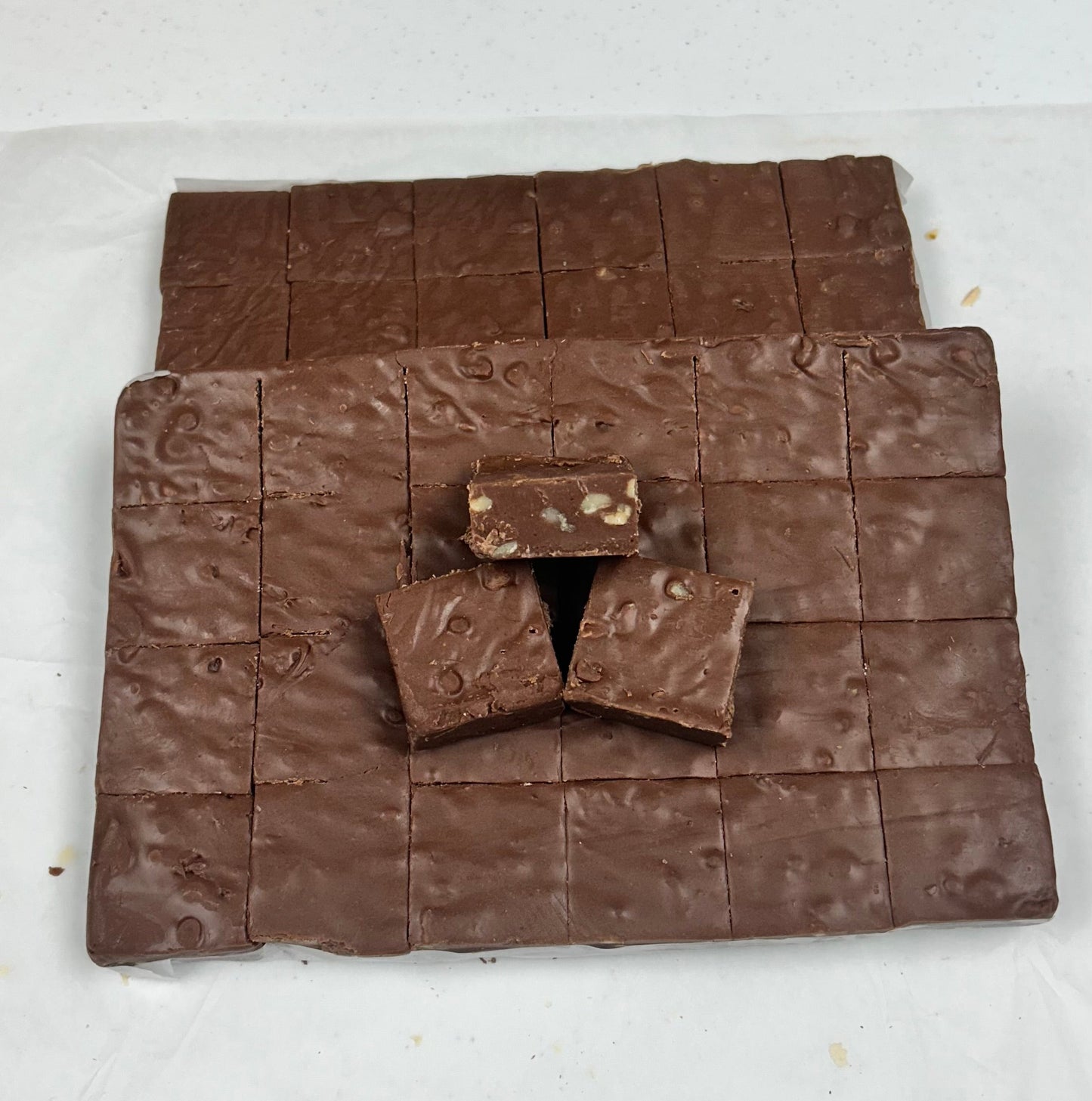 Sugar-Free Chocolate Pecan Fudge (40) 2oz Pre-Cut Pieces - 5lb Total Weight