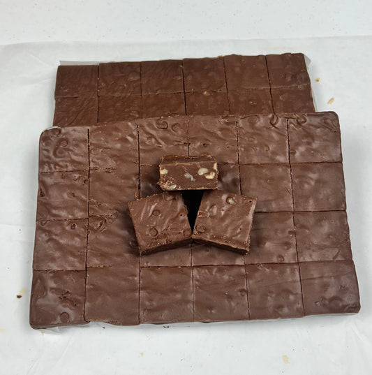 Sugar-Free Chocolate Pecan Fudge (40) 2oz Pre-Cut Pieces - 5lb Total Weight