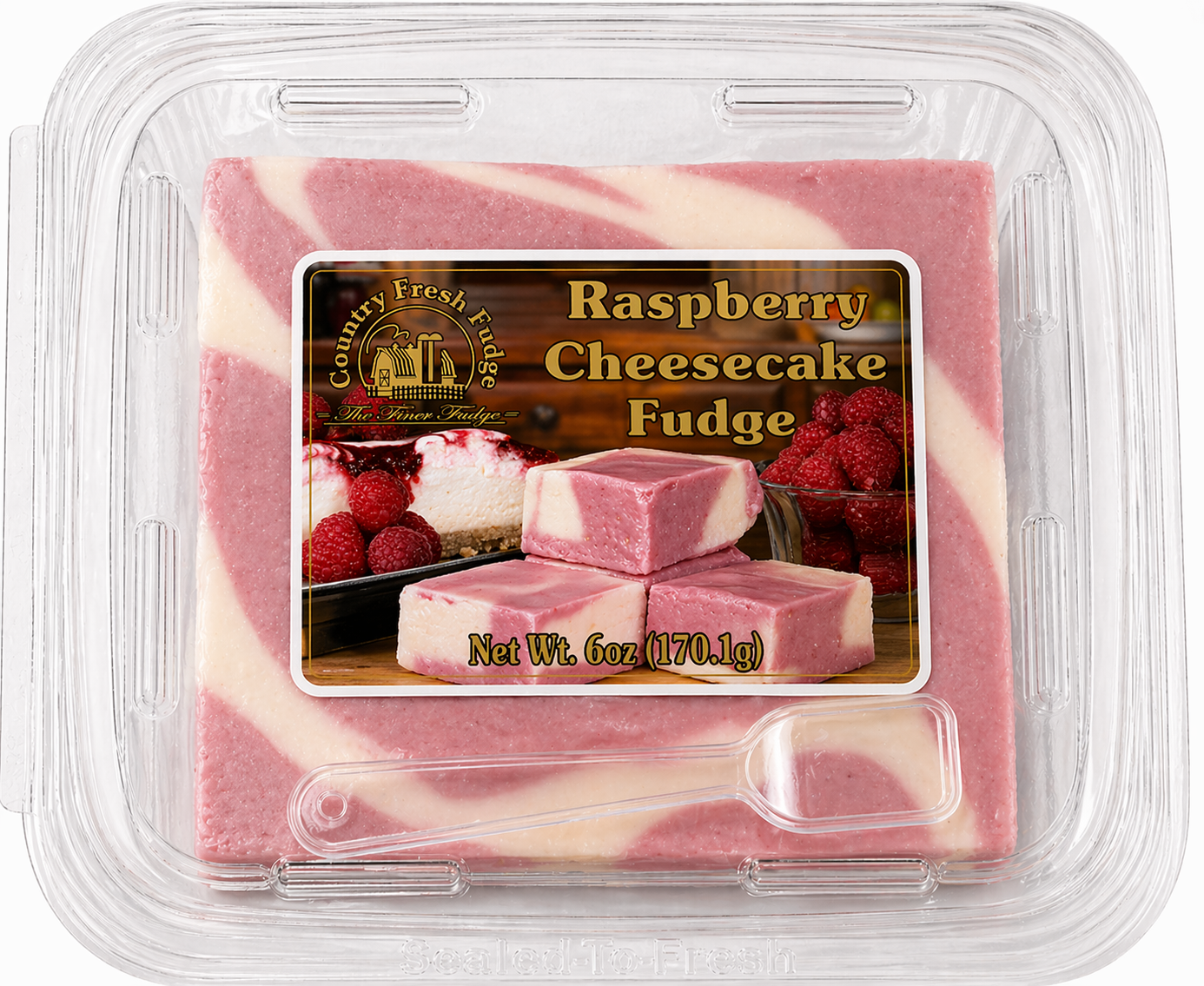 Black Raspberry Cheesecake Fudge (Trays)