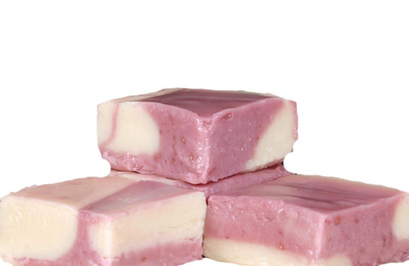 Black Raspberry Fudge Black Raspberry Cheesecake Fudge - (48) 2oz Pre-Cut Pieces - 6lb Total ...