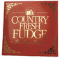 16oz Square Gift Box Of Sugar-Free Fudge (Red, White, Gold) - Country Fresh Food & Confections