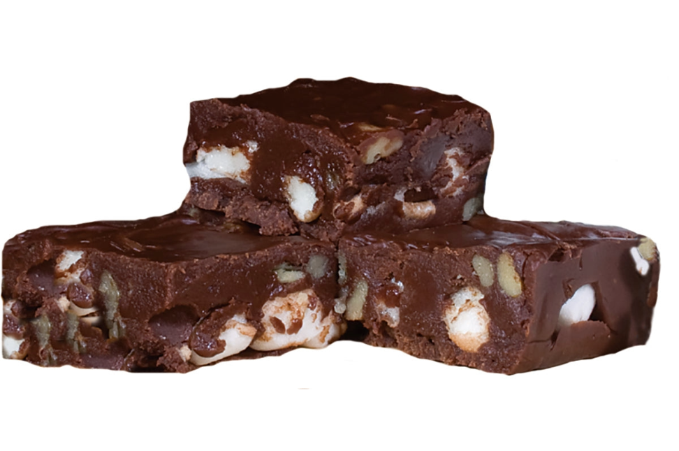 Rocky Road Fudge (Clamshells) - Country Fresh Food & Confections
