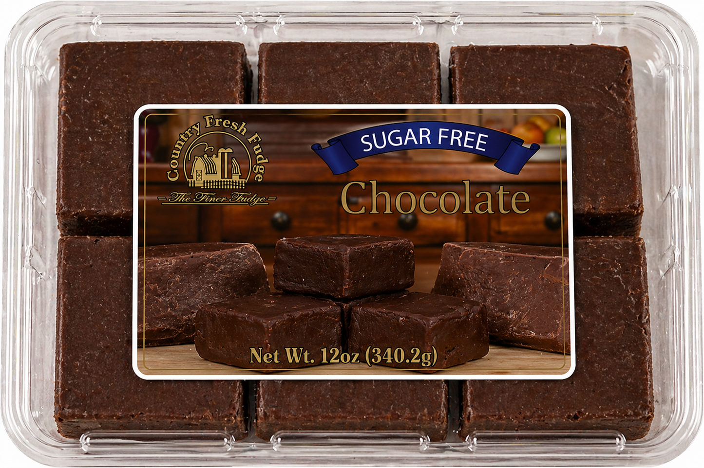 Sugar-Free Old Fashioned Dark Chocolate Fudge (Trays)