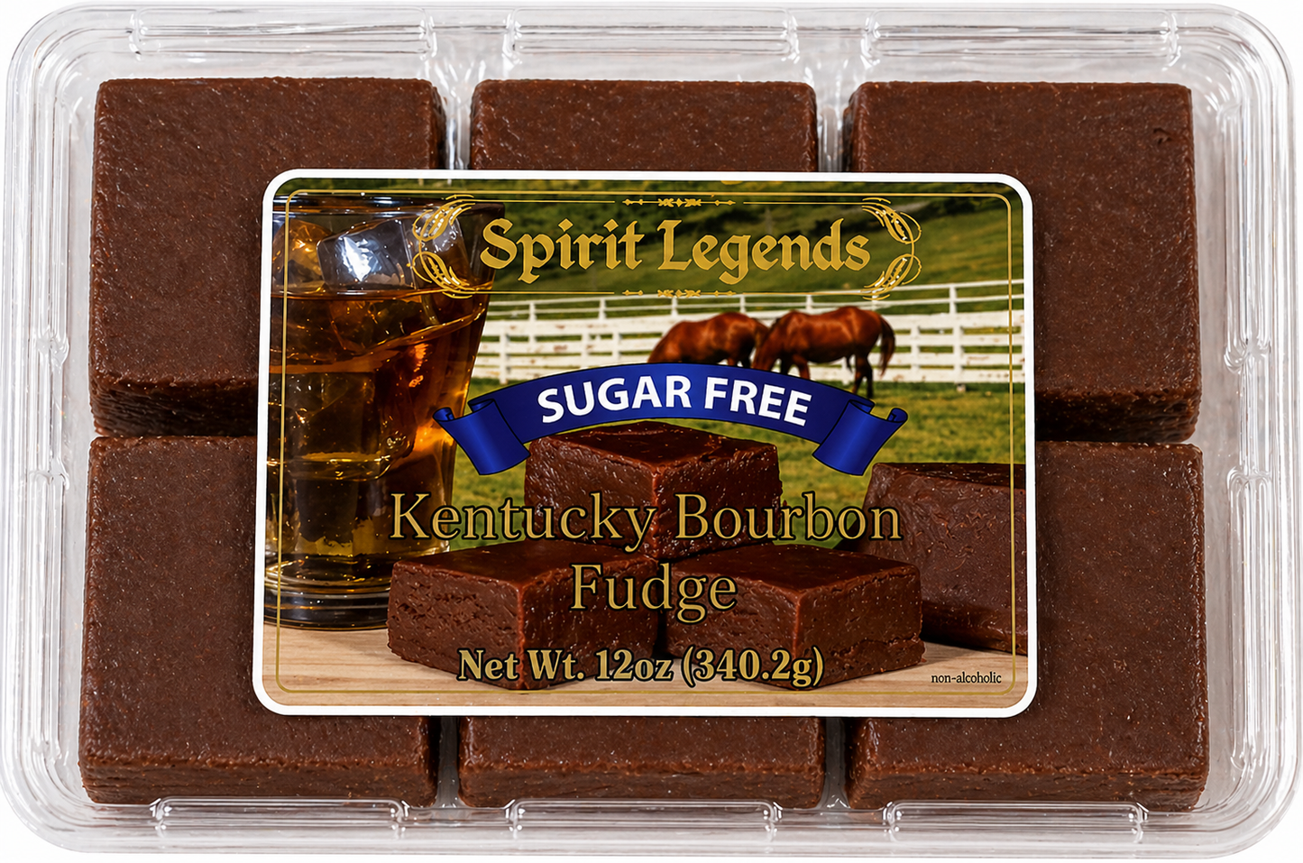 Sugar-Free Spirit Legends Kentucky Bourbon Fudge (Trays)