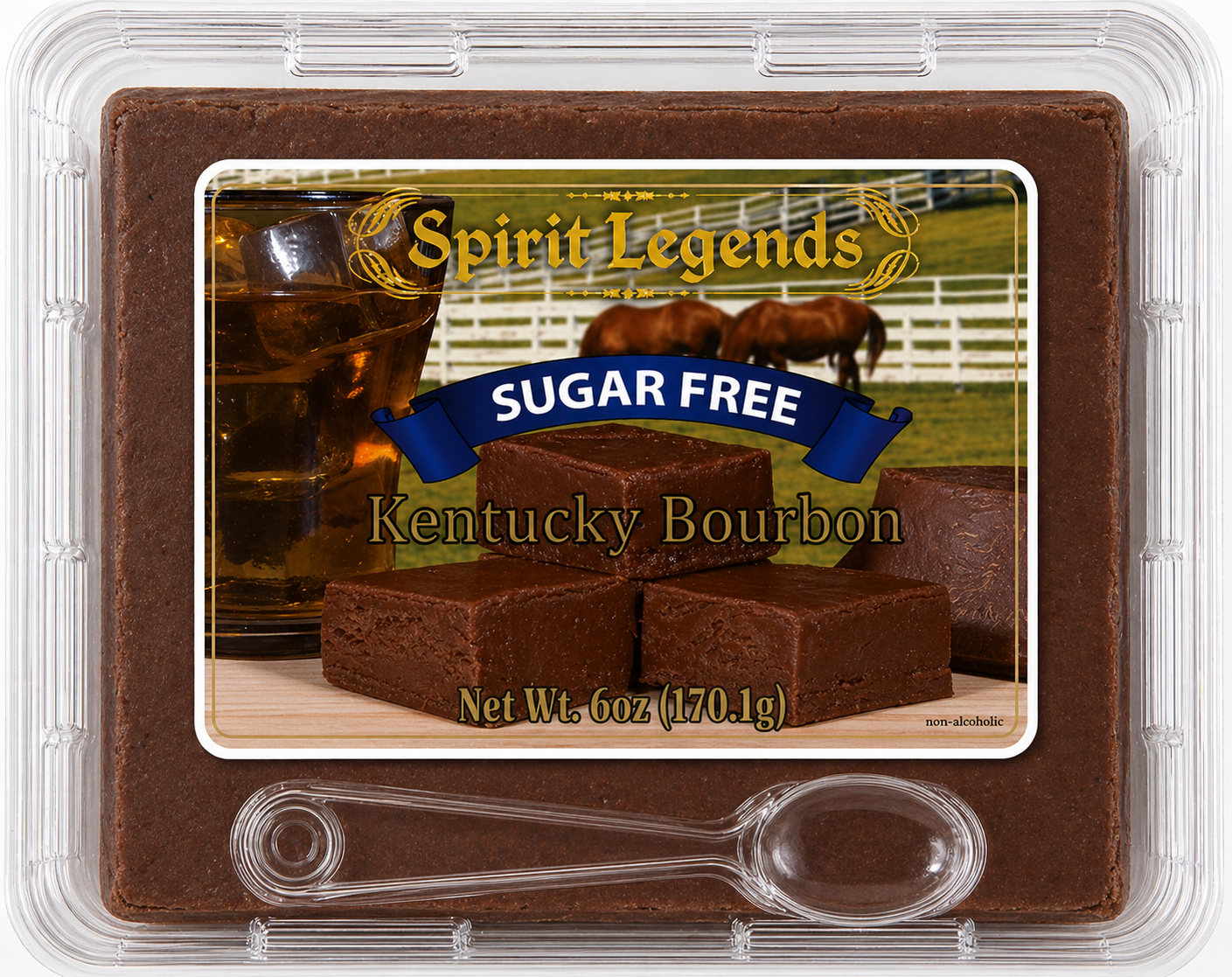 Sugar-Free Spirit Legends Kentucky Bourbon Fudge (Trays)