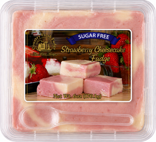 Sugar-Free Strawberry Cheesecake Fudge (Trays)
