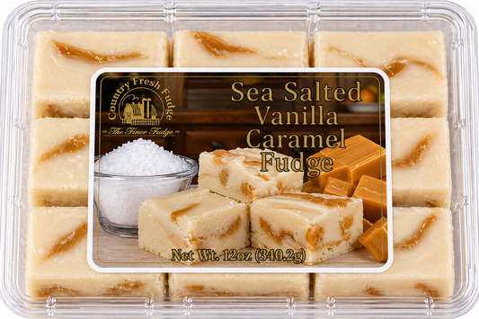 Sea Salted Vanilla Caramel Fudge (Trays)