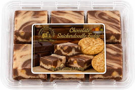 Chocolate Snickerdooz Fudge (Trays)