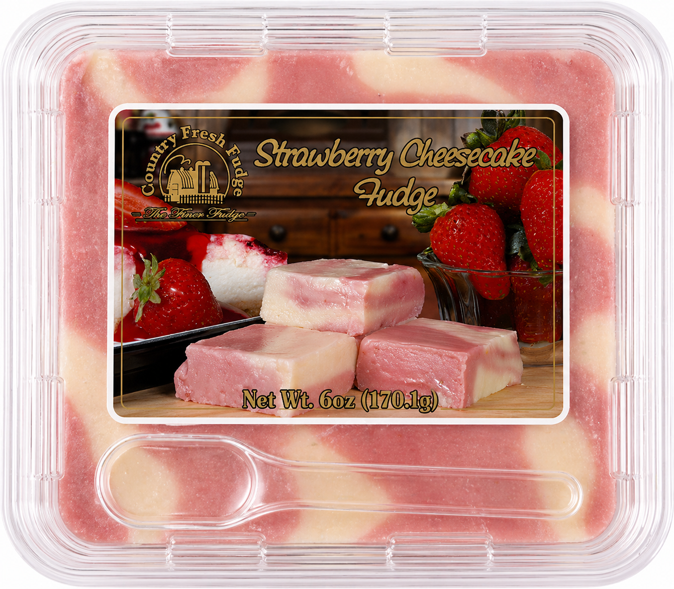 Strawberry Cheesecake Fudge  (Trays)