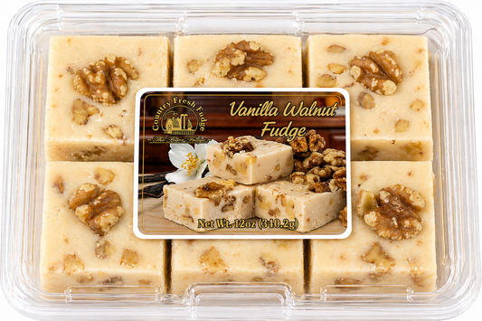 Vanilla Walnut Fudge (Trays)