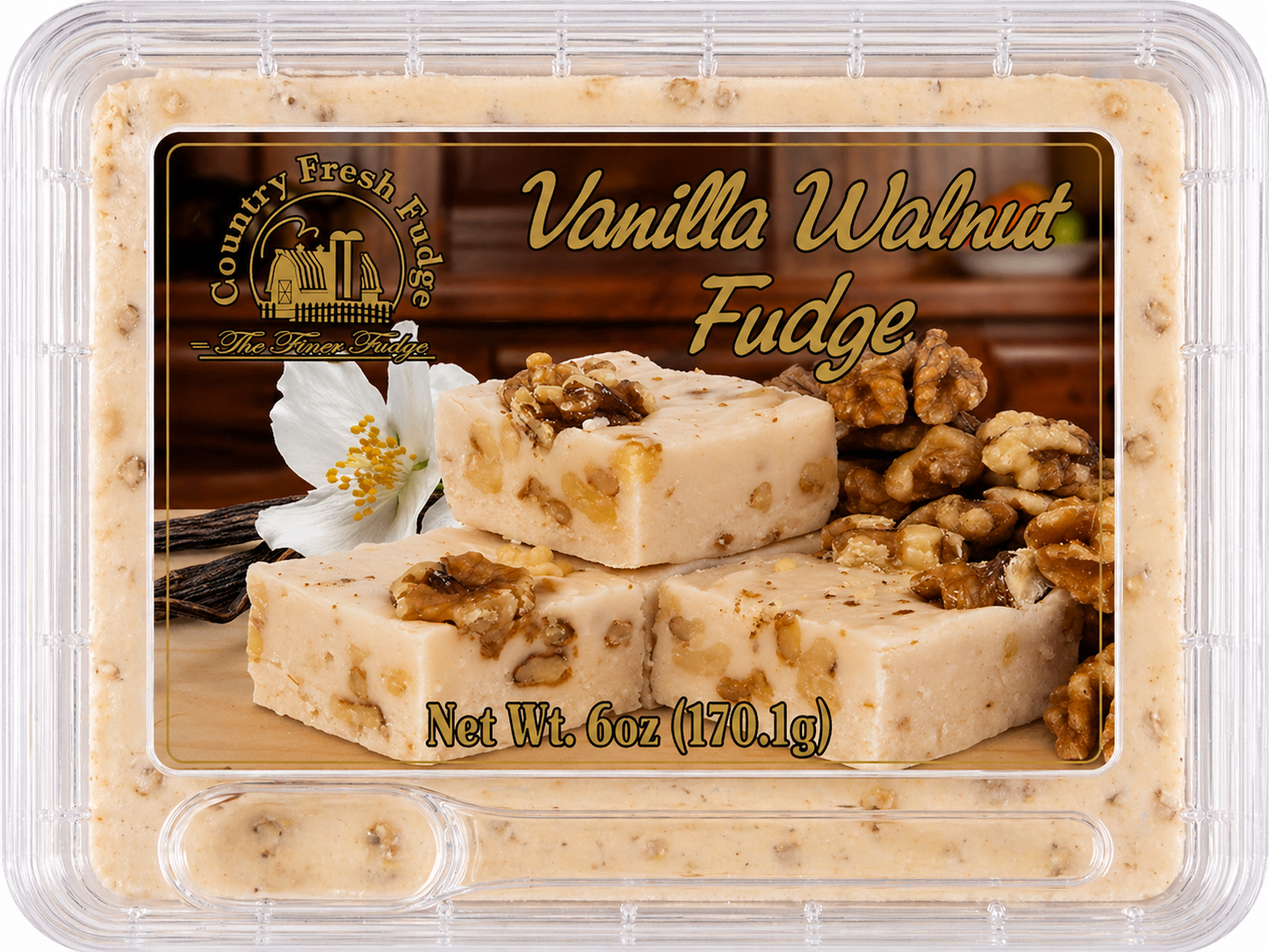Vanilla Walnut Fudge (Trays)