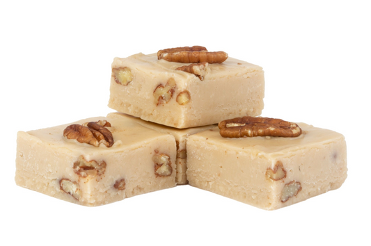 Vanilla Pecan Fudge - (48) 2oz Pre-Cut Pieces - 6lb Total Weight - Country Fresh Food & Confections