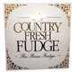 16oz Square Gift Box Of Sugar-Free Fudge (Red, White, Gold) - Country Fresh Food & Confections