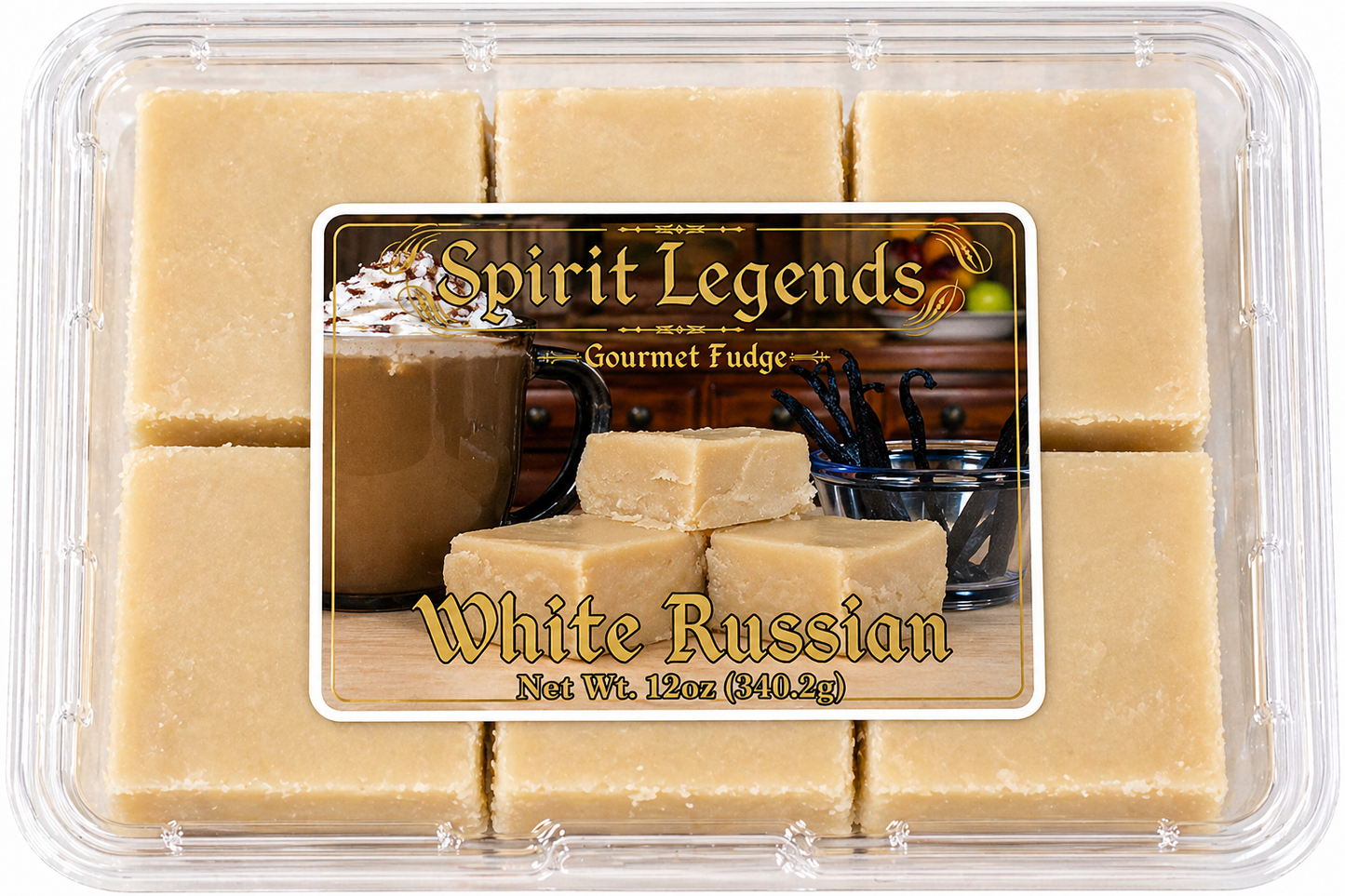 Spirit Legends Mexican White Russian Fudge (Non-Alcoholic) (Trays)