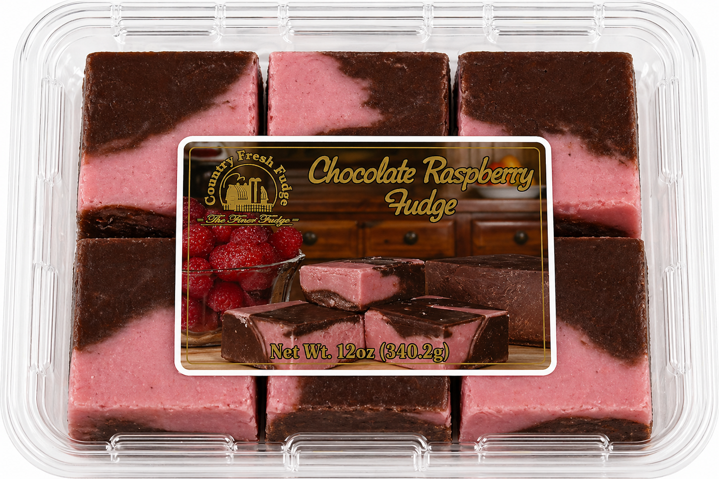 Chocolate Raspberry Fudge (Trays)